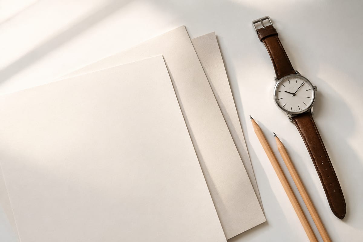 Materiali per l'esame Cambridge su una scrivania